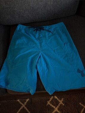 Under Armour Men’s Teal Blue Swim Board Shorts all sales are final
